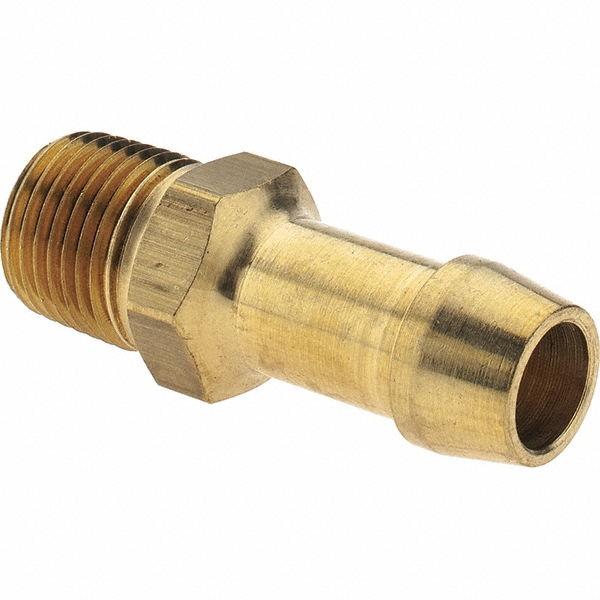 Eaton Barbed Hose Fitting: 1/4" x 3/8" ID Hose, Male Rigid - 05706B-104