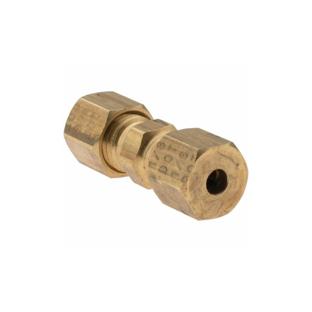 Value Collection Push-to-Connect Tube x Tube Fitting: 1/8" OD - -10744-5