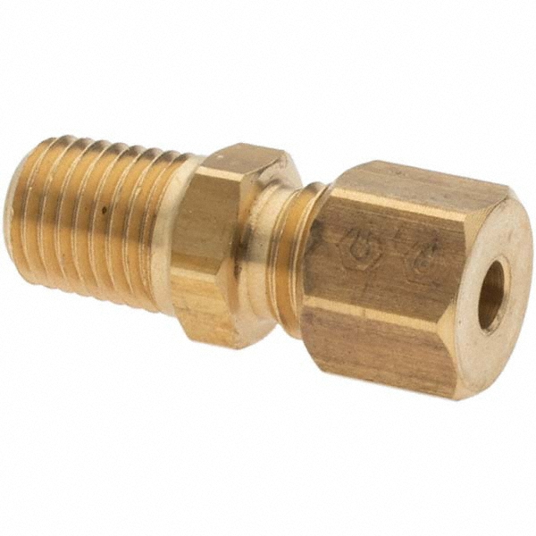 Value Collection Push-to-Connect Tube x Tube Fitting: 1/8" OD - -10744-5