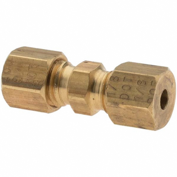 Value Collection Push-to-Connect Tube x Tube Fitting: 1/8" OD - -10744-5