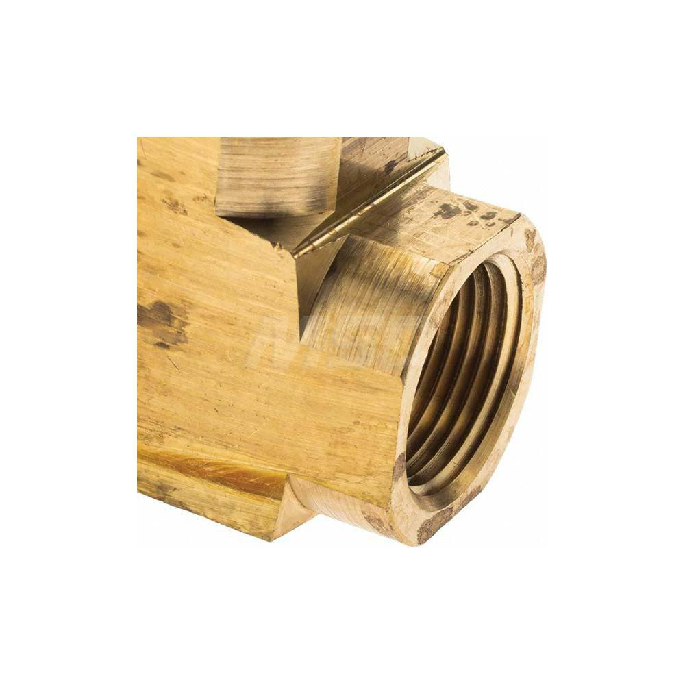 Parker Industrial Pipe Female Tee: 3/4" Female Thread, FNPTF - -10847-1