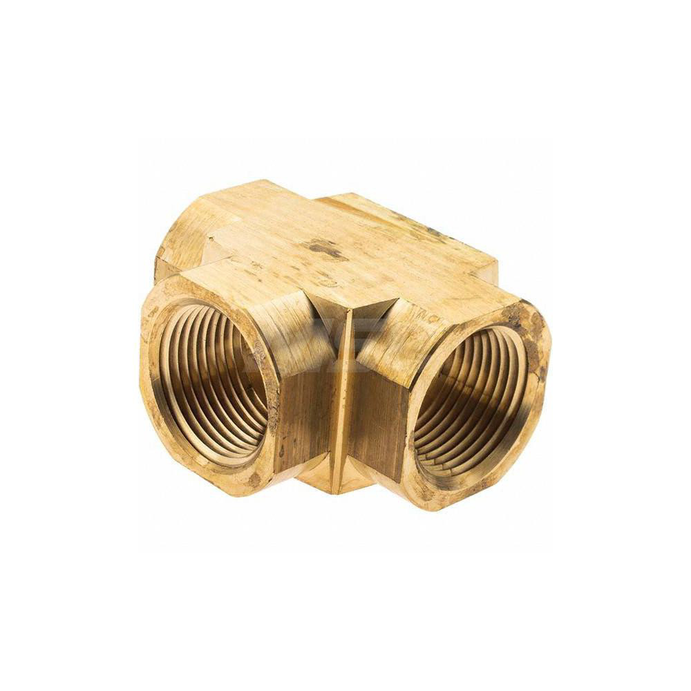 Parker Industrial Pipe Female Tee: 3/4" Female Thread, FNPTF - -10847-1