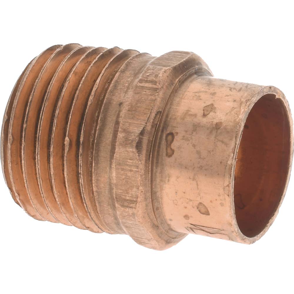 Mueller Industries Wrot Copper Pipe Adapter: 3/4" Fitting, FTG x F, Solder Joint - W 01546