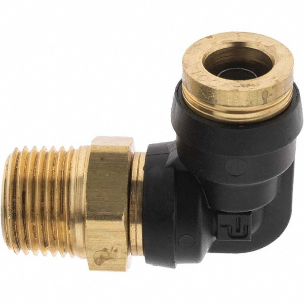 Parker Compression Tube 45 deg Male Elbow: 1/4" Tube OD - BD-10782
