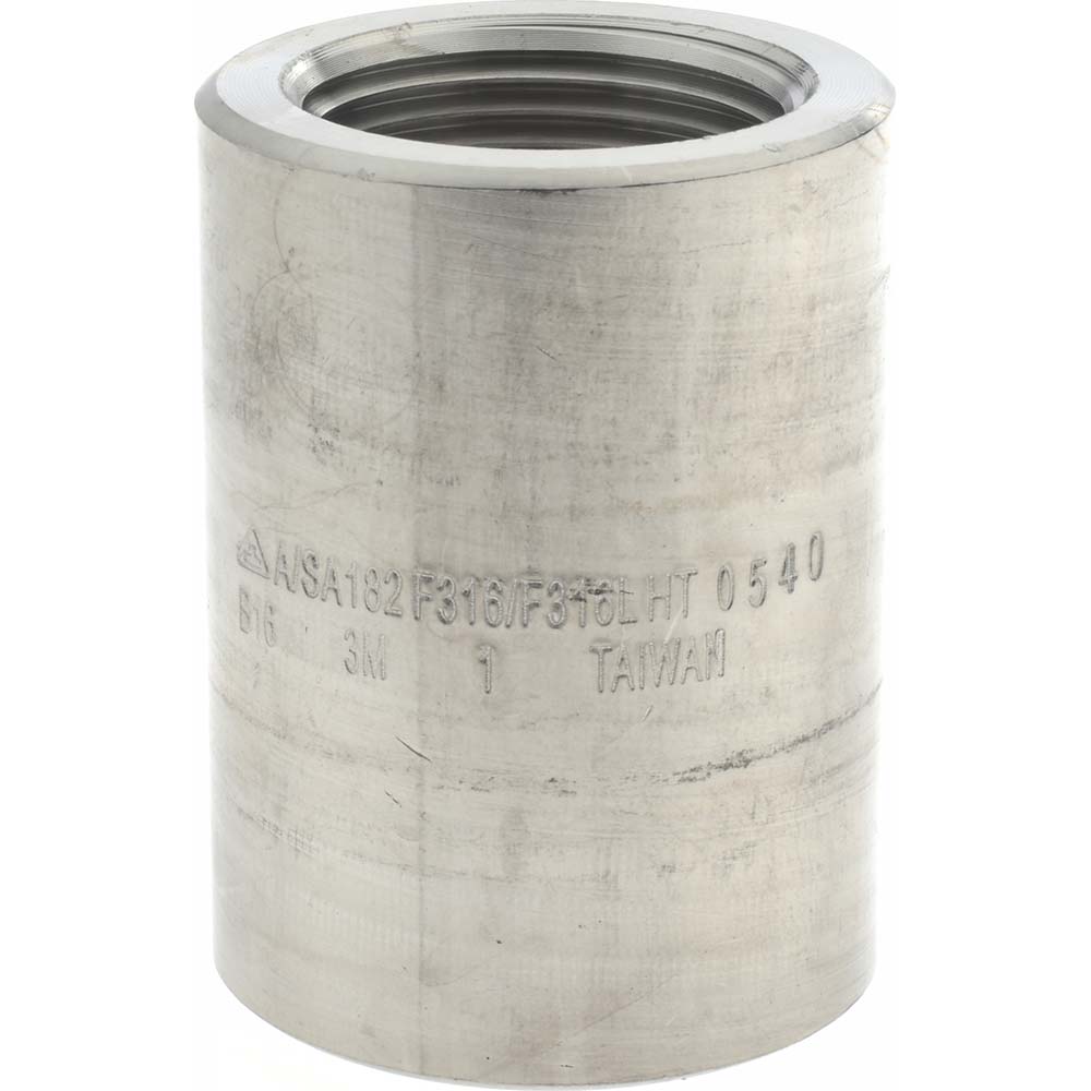 Merit Brass Pipe Coupling: 1", 316 & 316L Stainless Steel - 3611D-16