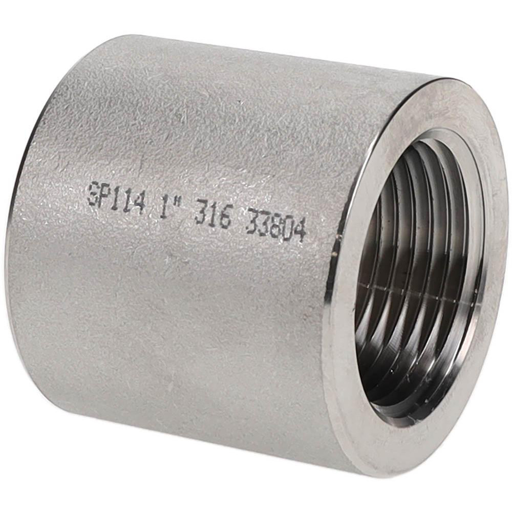 Merit Brass Pipe Coupling: 1", 316 & 316L Stainless Steel - 3611D-16