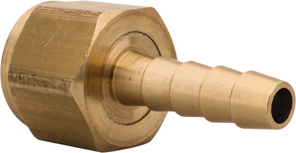 Dixon Valve & Coupling Barbed Hose Fitting: 1/4" x 3/8" ID Hose, Female Connector - 1260604C