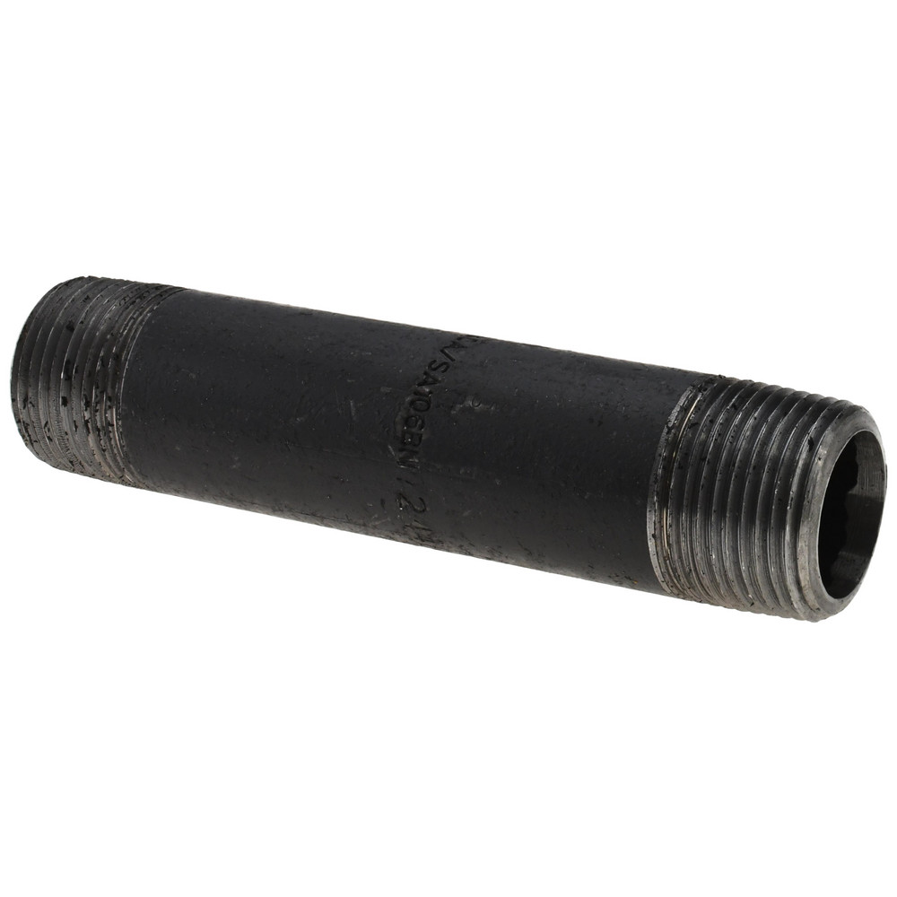 Value Collection Black Pipe Nipple: 1" Dia x 4-1/2" Long, Schedule 80 - 585-045XSBC
