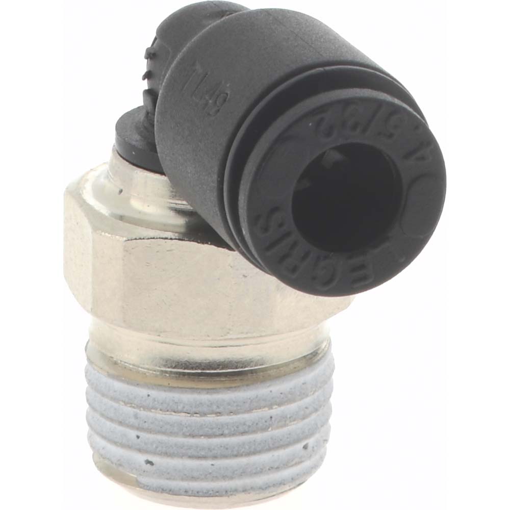 Legris Push-to-Connect Fitting: Male Elbow, 1/8", NPT, 5/32" OD - 3109 04 11