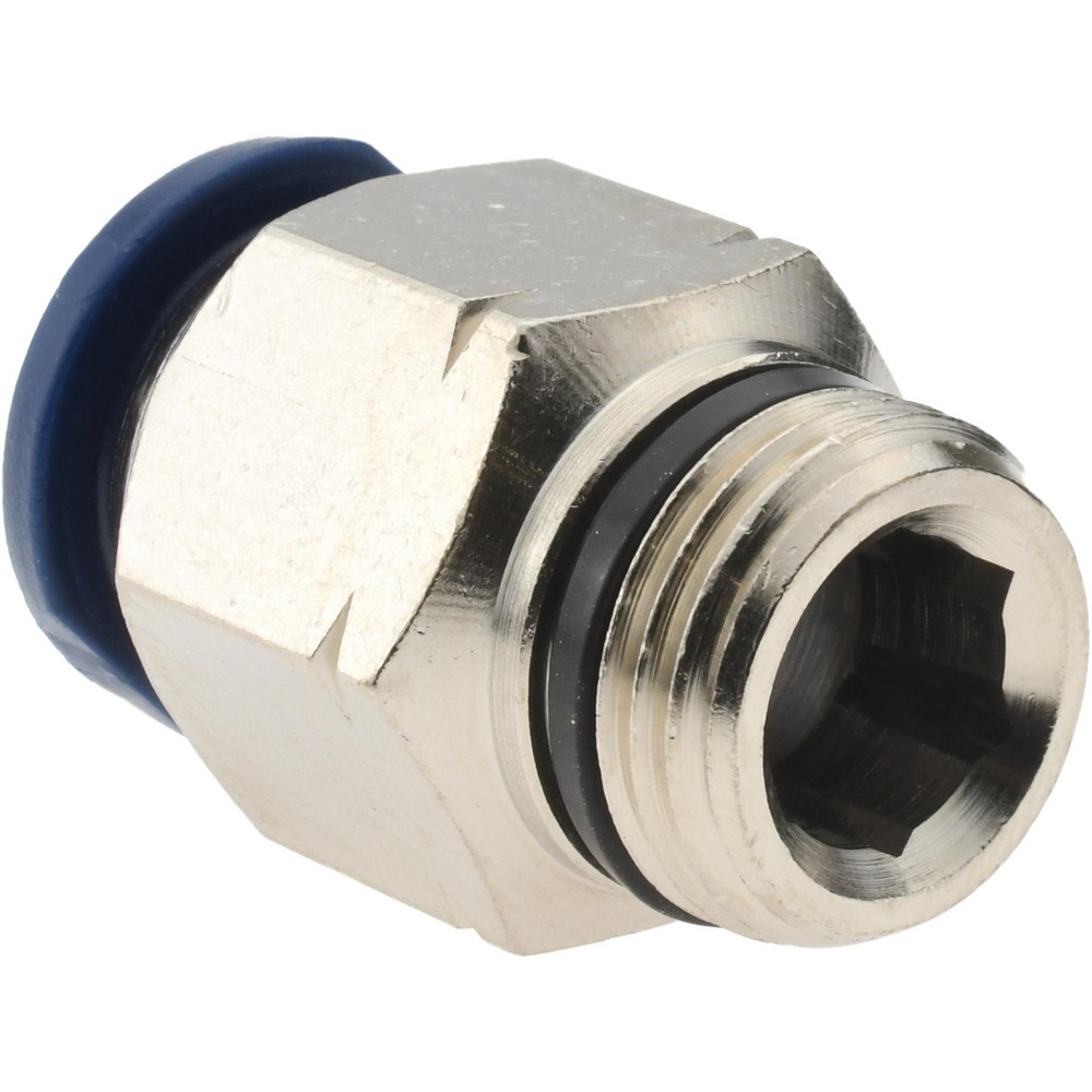 PRO-SOURCE Push-to-Connect Tube x Universal Thread Fitting: Straight & Male, 3/8 Thread, Universal, 1/2" OD - 2555512363PRO