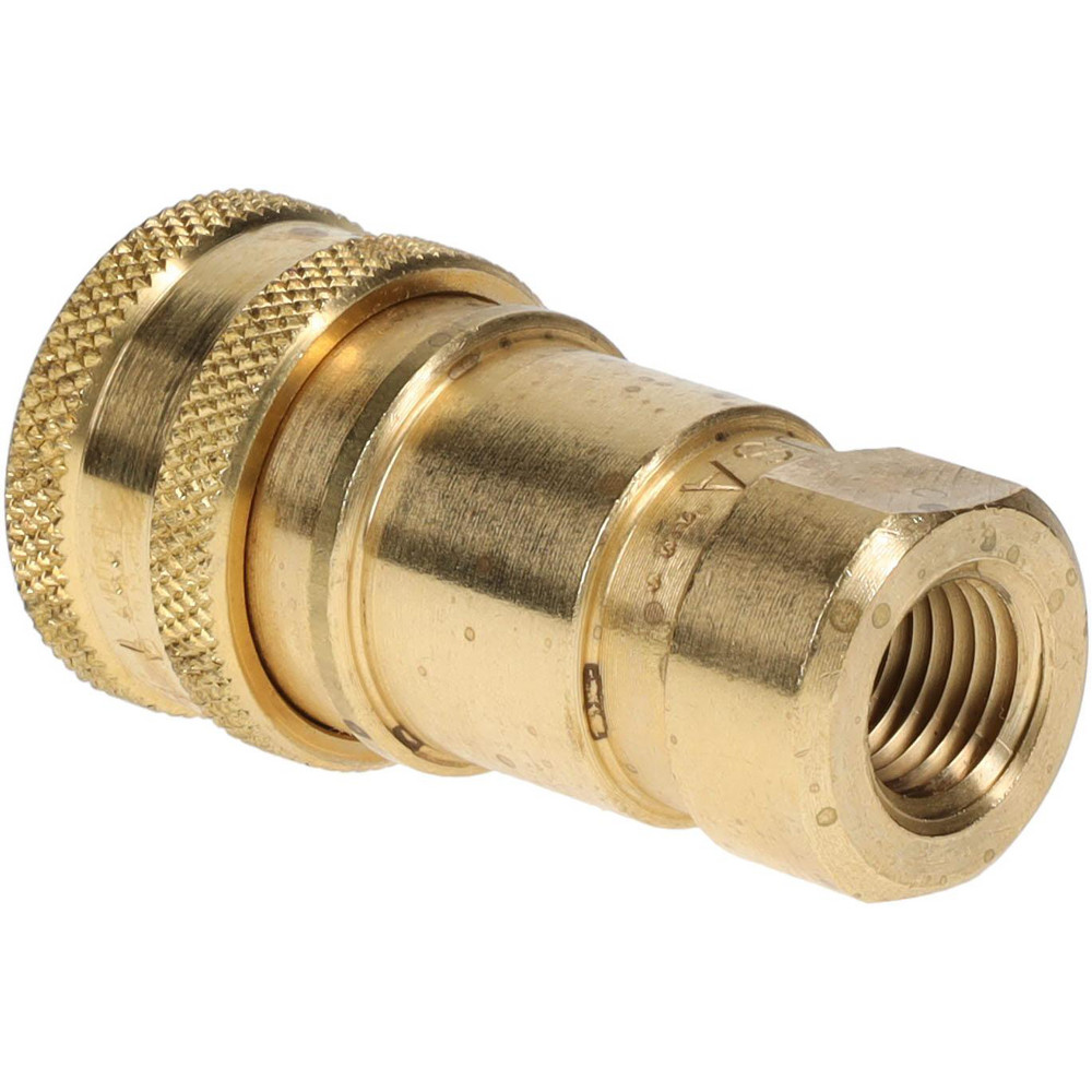 Parker Hydraulic Hose Coupler: 0.25" ID, 4 mm, 1/4-18 - BST-2-787