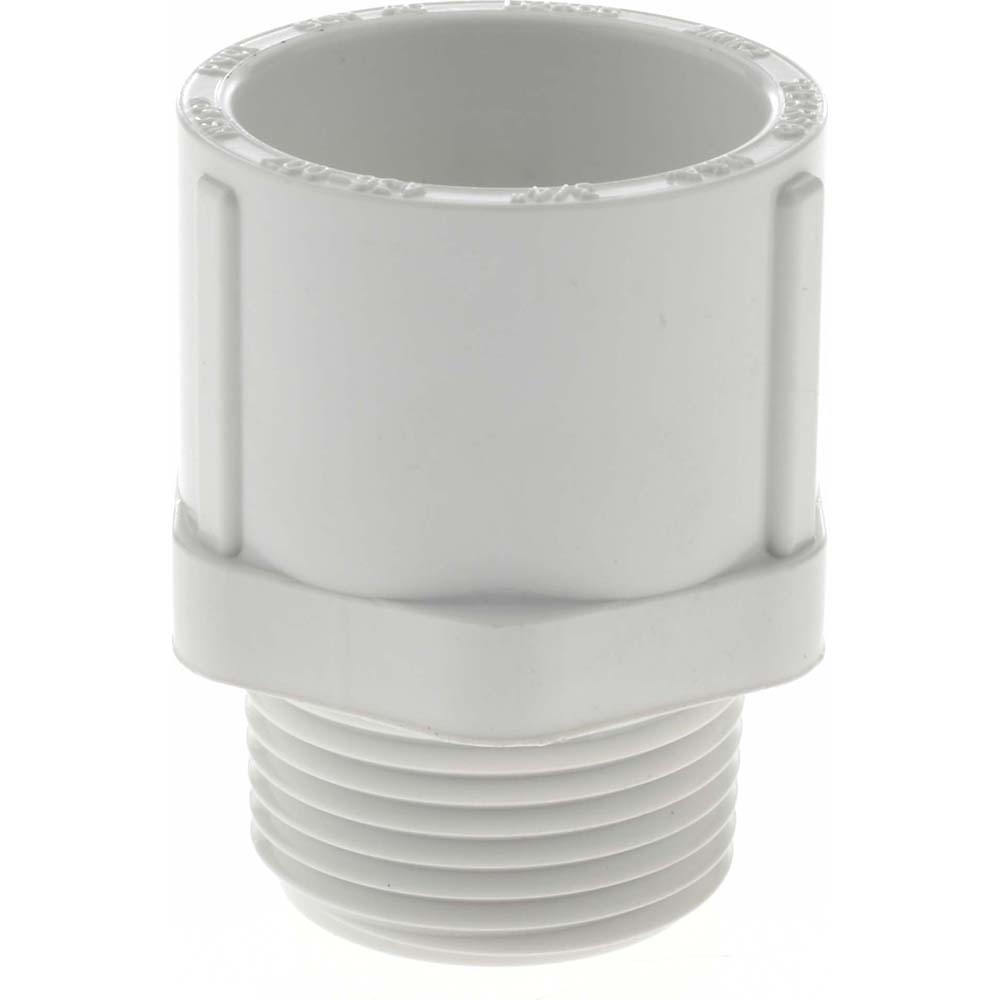Value Collection 1-1/4" PVC Plastic Pipe Male Adapter - 436-012