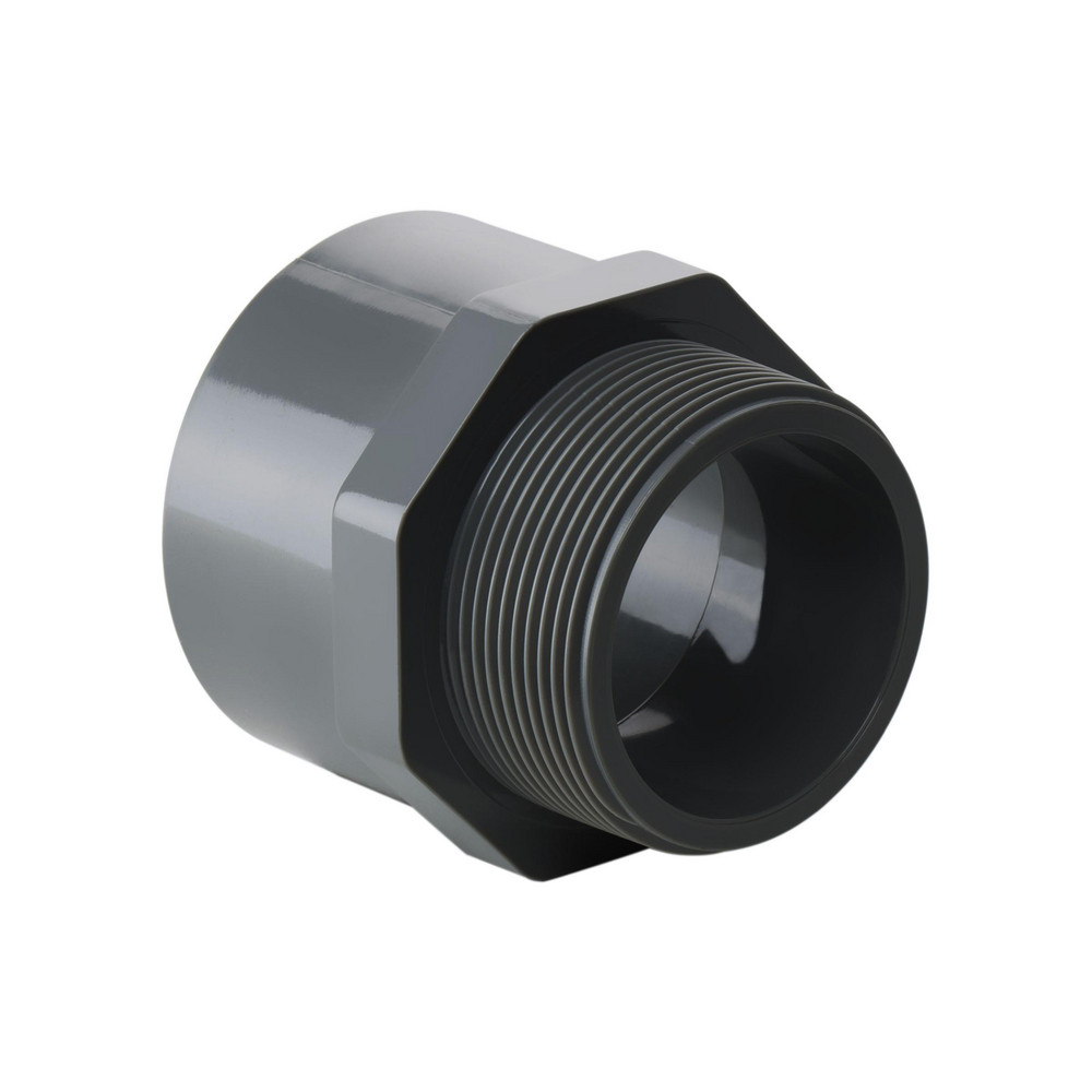 Value Collection 1-1/4" PVC Plastic Pipe Male Adapter - 436-012