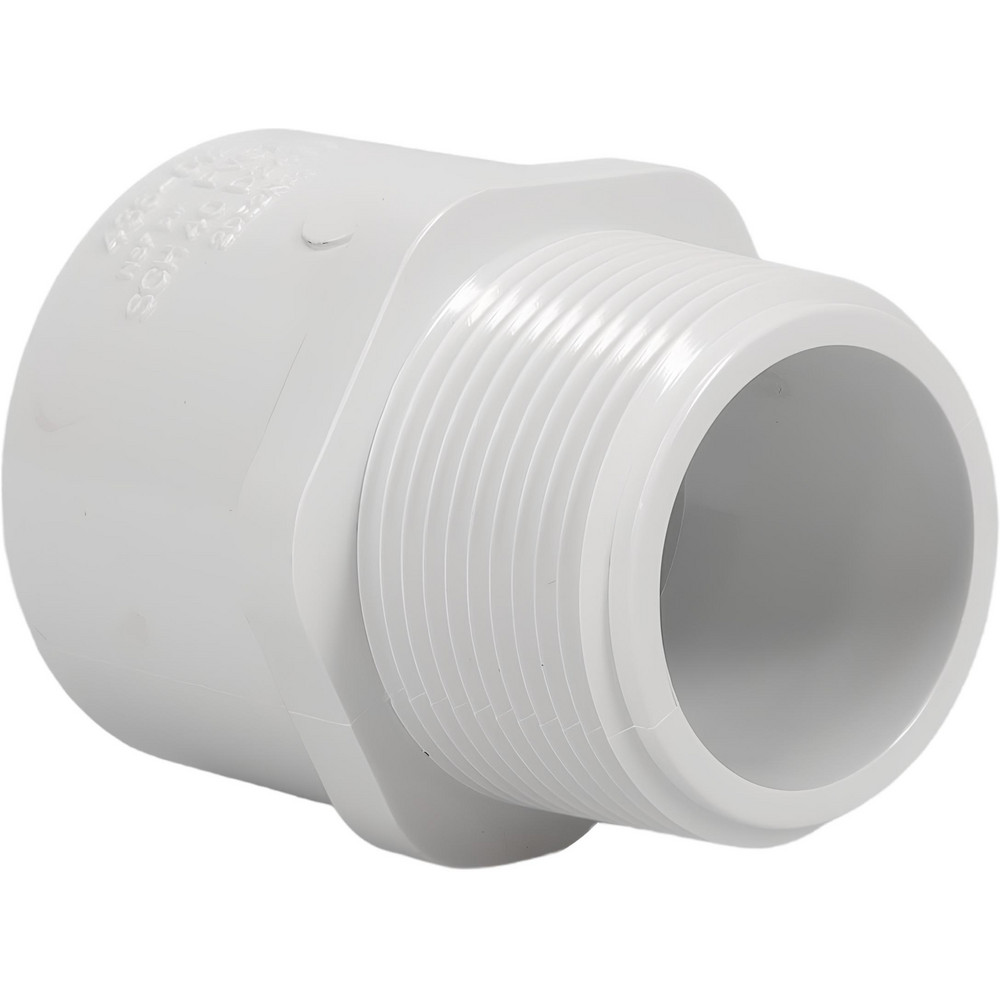 Value Collection 1-1/4" PVC Plastic Pipe Male Adapter - 436-012