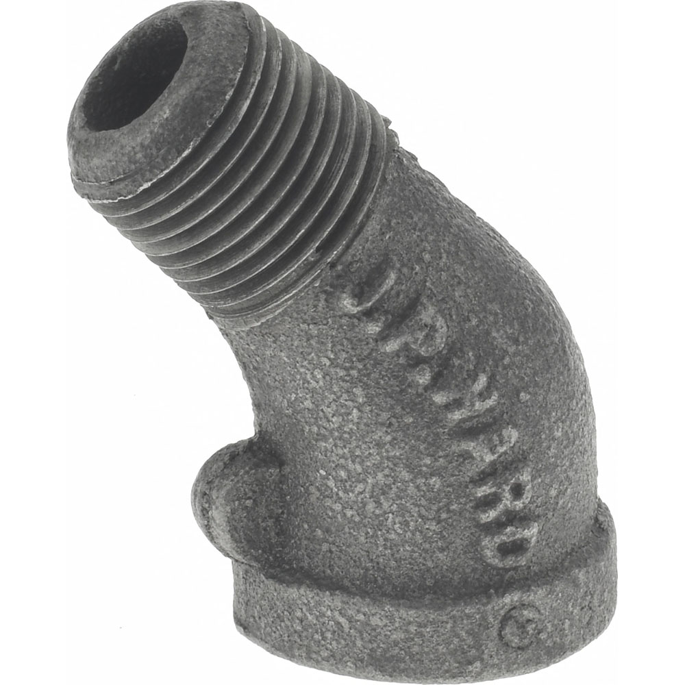 B&K Mueller Black 45 deg Street Elbow: 1", Threaded - 520-505HN