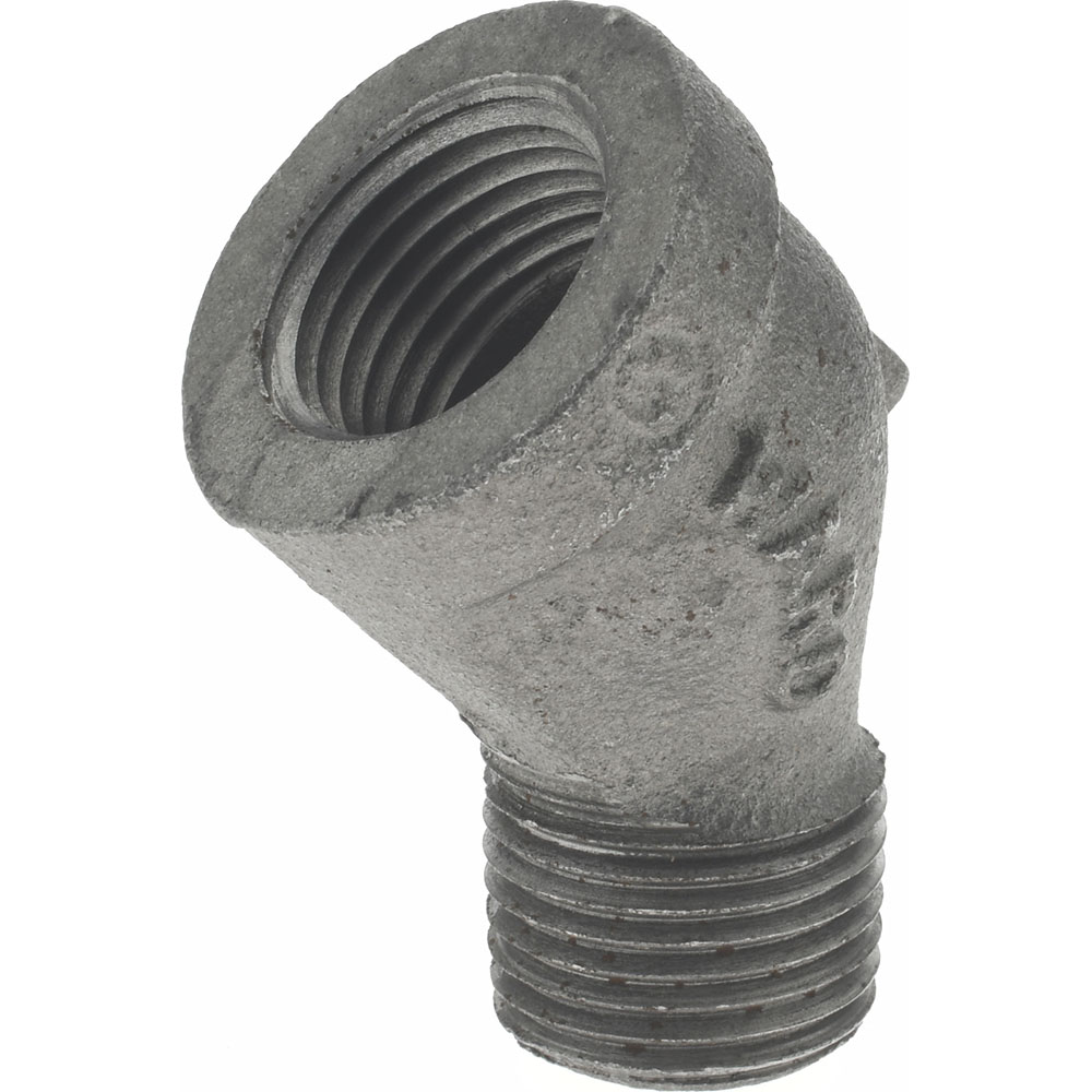 B&K Mueller Black 45 deg Street Elbow: 1", Threaded - 520-505HN