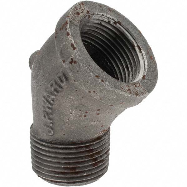 B&K Mueller Black 45 deg Street Elbow: 1", Threaded - 520-505HN