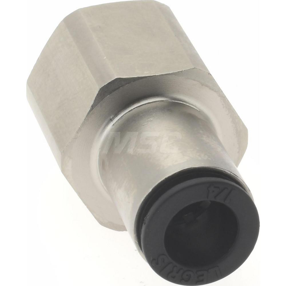 Parker Push-to-Connect Push-to-Connect Fitting: Straight, NPT, 1/4" OD - KP23860