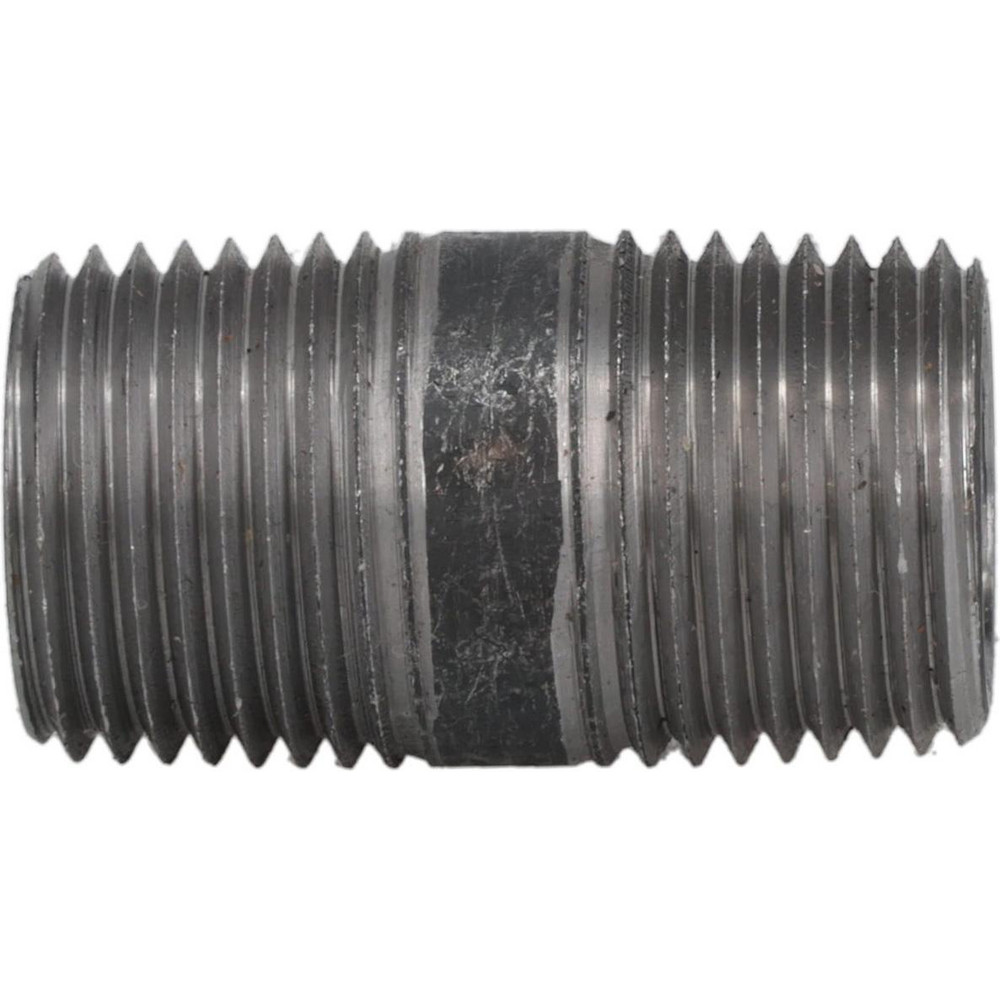 Value Collection Black Pipe Nipple: 1/2" Dia x 2" Long, Schedule 80 - XNBS04020