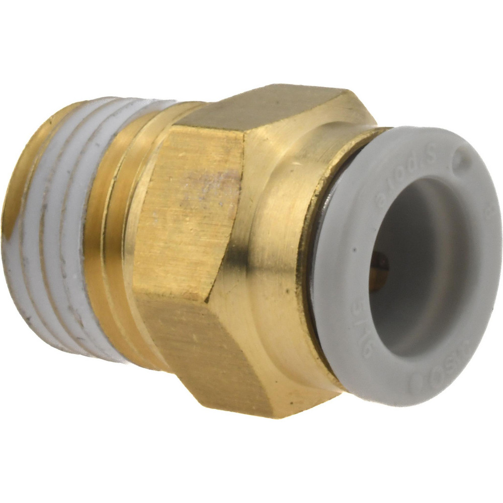 SMC PNEUMATICS Push-to-Connect Push-to-Connect Fitting: Plug-In Y, 1/4" OD - KQ2U07-99A