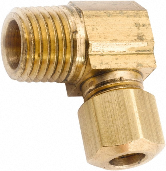 ANDERSON METALS Compression Tube Female Coupling: 3/8 x 1/4" Tube OD, Compression x FNPT - 750066-0604