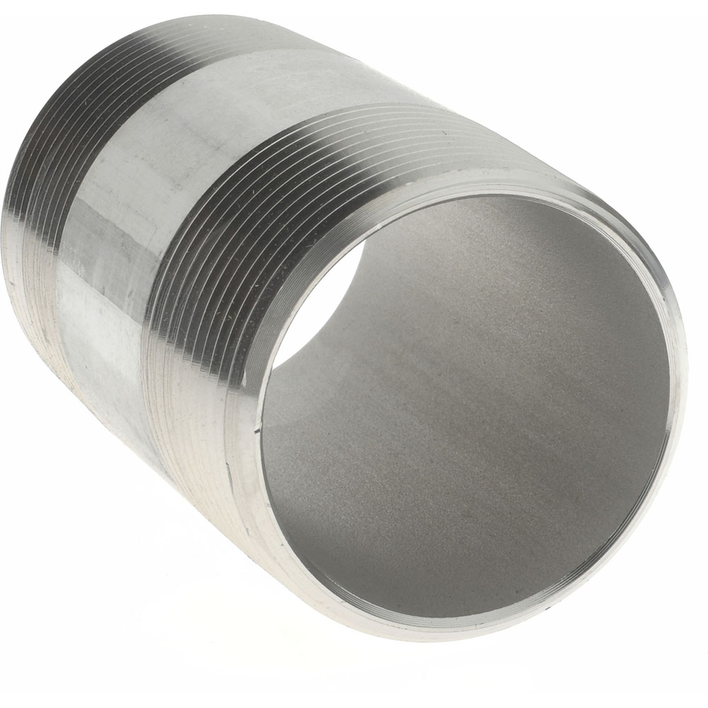 Merit Brass Stainless Steel Pipe Nipple: 1-1/2" Pipe, Grade 316 & 316L - 6024-300