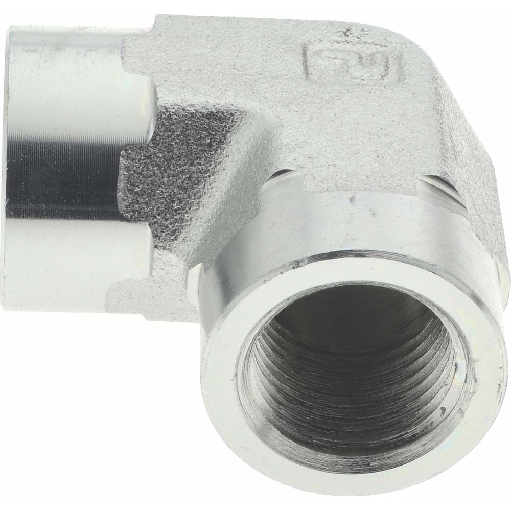 Parker Industrial Pipe 90 ° Female Elbow: 3/8" Female Thread, FNPTF - KP79140