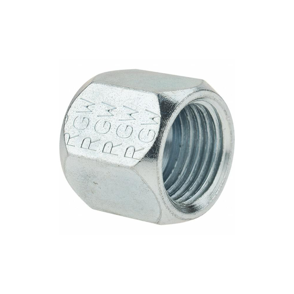 Brennan Steel Flared Tube Cap: 3/8" OD, 9/16-18 Thread, 37 deg Flared Angle - 10444