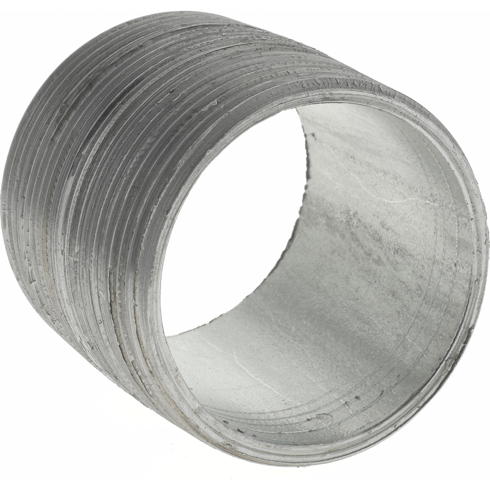Value Collection Galvanized Pipe Nipple: 1-1/2", 1-3/4" Long, Schedule 40, Steel - NG08001