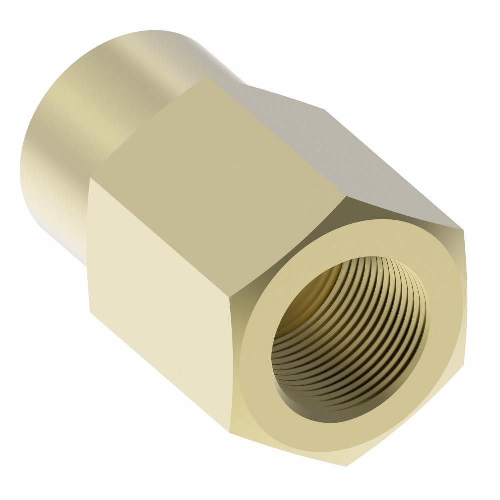 Eaton Industrial Pipe Coupling: 1/2 x 3/8" Female Thread, FNPTF - 3300X8X6