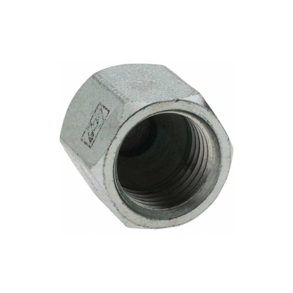 Brennan Steel Flared Tube Cap: 5/16" OD, 1/2-20 Thread, 37 deg Flared Angle - 10443