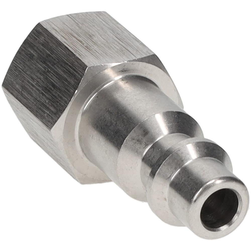 Parker Pneumatic Hose Coupling: 1/4-18, 1/4" Body Dia, Industrial Interchange - BD-SH3C-1