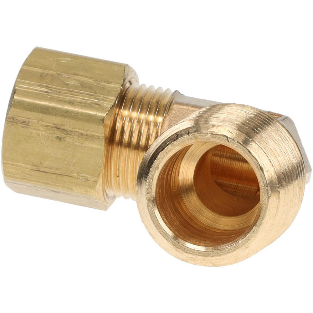 Parker Compression Tube Male Elbow: 1/2-14, 3/8" Tube OD, Compression x MNPTF - 169C-6-8