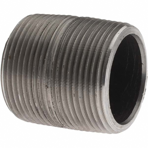 Value Collection Black Pipe Nipple: 1-1/4" Dia x 4" Long, Schedule 40 - MSCNB07040