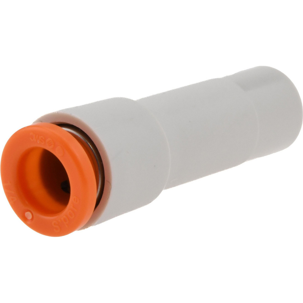 SMC PNEUMATICS Push-to-Connect Push-to-Connect Fitting: Plug-In Reducer, 1/4" OD - KQ2R07-09A