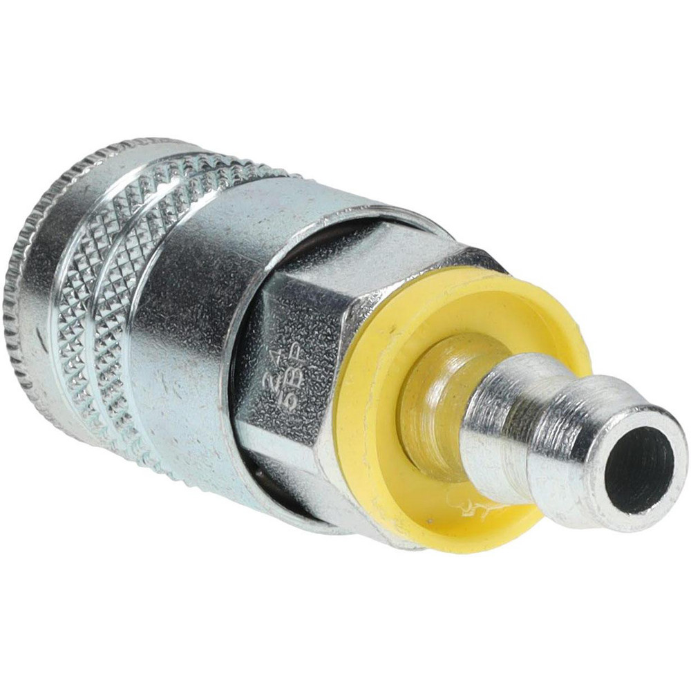 Parker Pneumatic Hose Coupling: 3/8" Body Dia, Industrial Interchange - 24-5BP