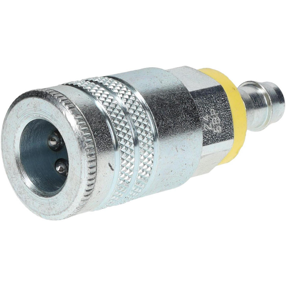 Parker Pneumatic Hose Coupling: 3/8" Body Dia, Industrial Interchange - 24-5BP