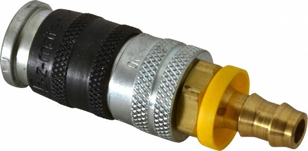 Parker Pneumatic Hose Coupling: 3/8" Body Dia, Industrial Interchange - 24-5BP