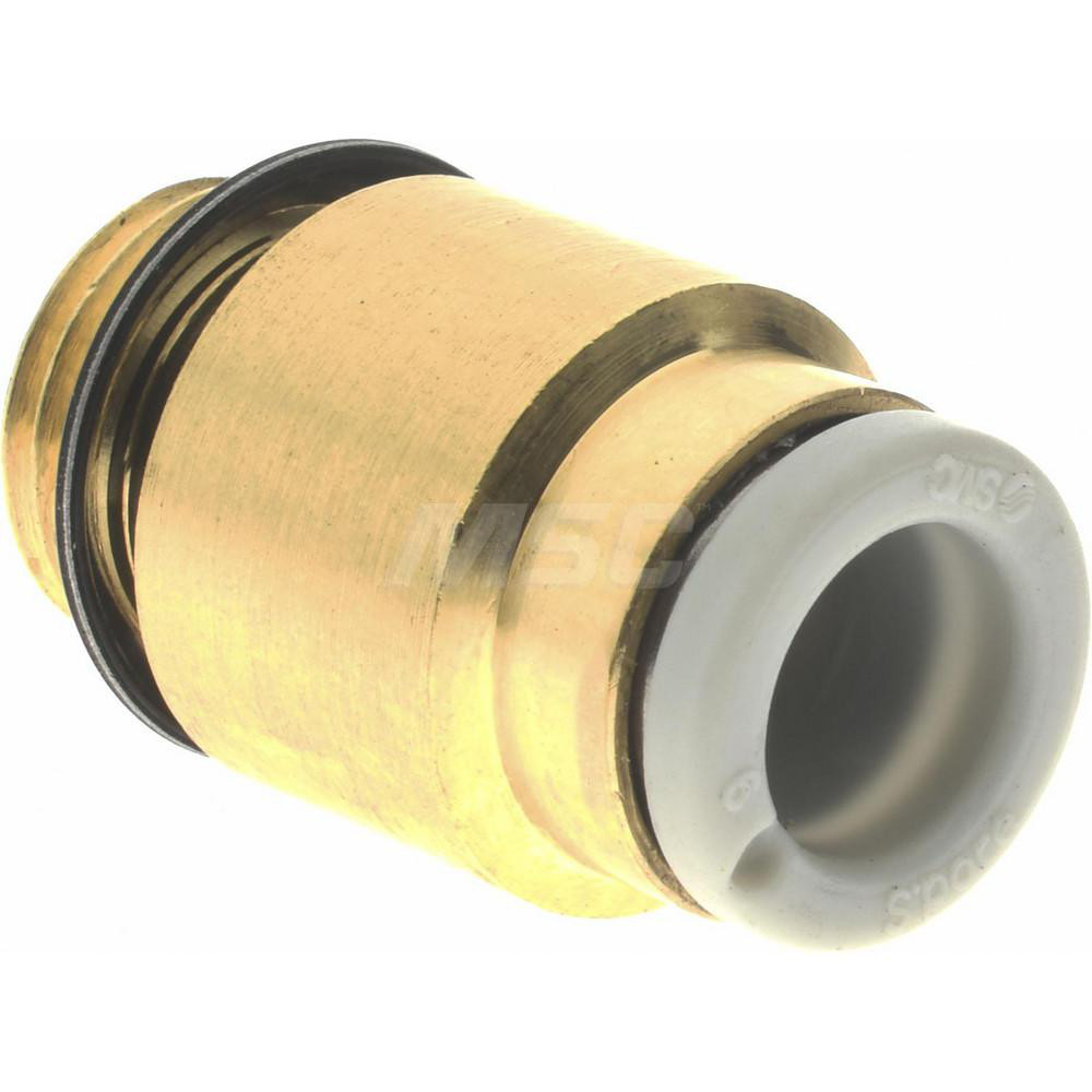 SMC PNEUMATICS Push-to-Connect Push-to-Connect Fitting: Connector Hex Socket, Universal, 6.00 mm OD - KQ2S06-U01A