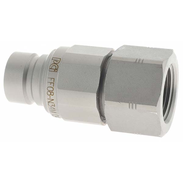 Parker Hydraulic Hose Coupler: 12 mm, 3/4-14, 3,000 psi - BD-FF-75112FP-1