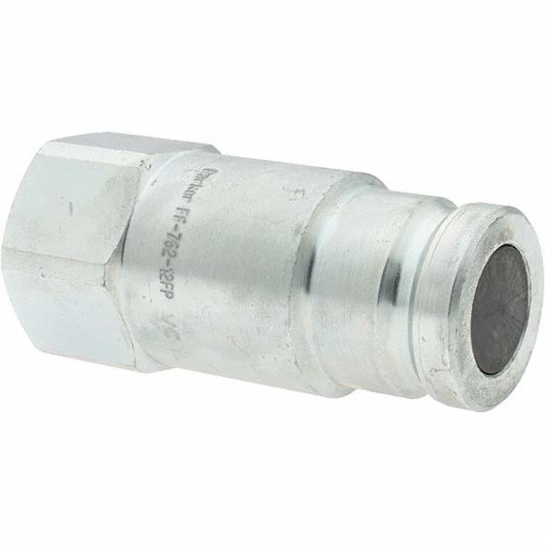 Parker Hydraulic Hose Coupler: 12 mm, 3/4-14, 3,000 psi - BD-FF-75112FP-1