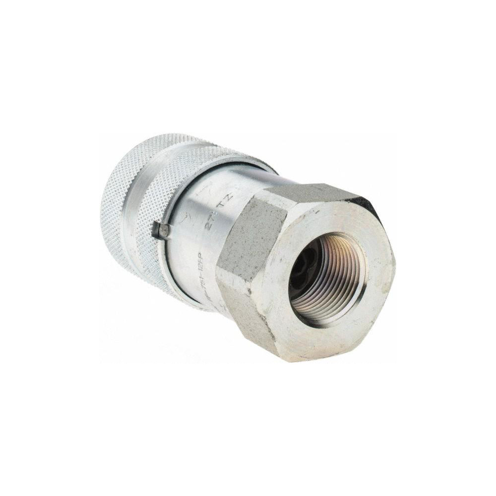 Parker Hydraulic Hose Coupler: 12 mm, 3/4-14, 3,000 psi - BD-FF-75112FP-1