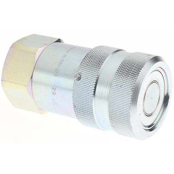 Parker Hydraulic Hose Coupler: 12 mm, 3/4-14, 3,000 psi - BD-FF-75112FP-1