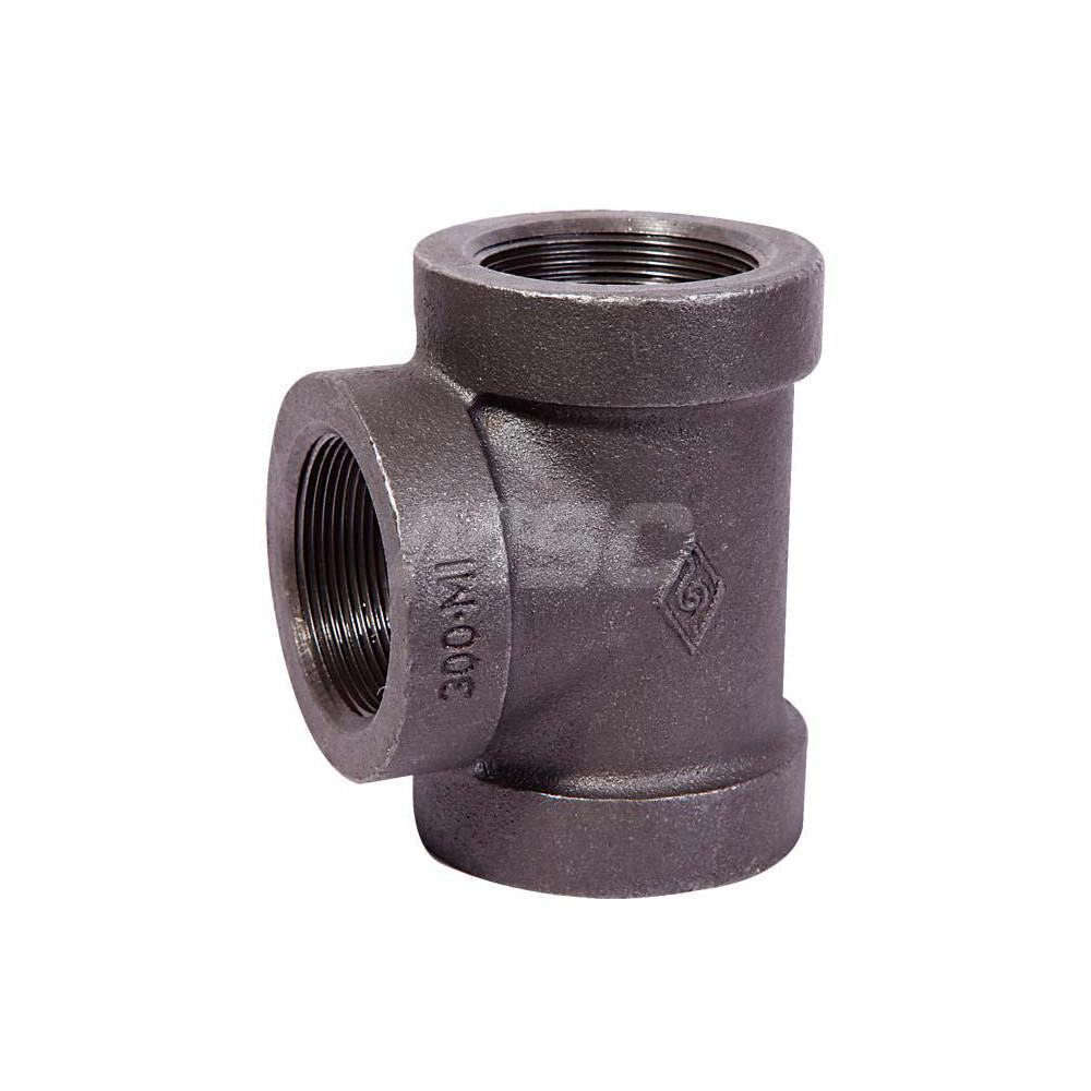 Value Collection Black Pipe Fittings: Tee, 3/8", Threaded, Malleable Iron - B130 10300#
