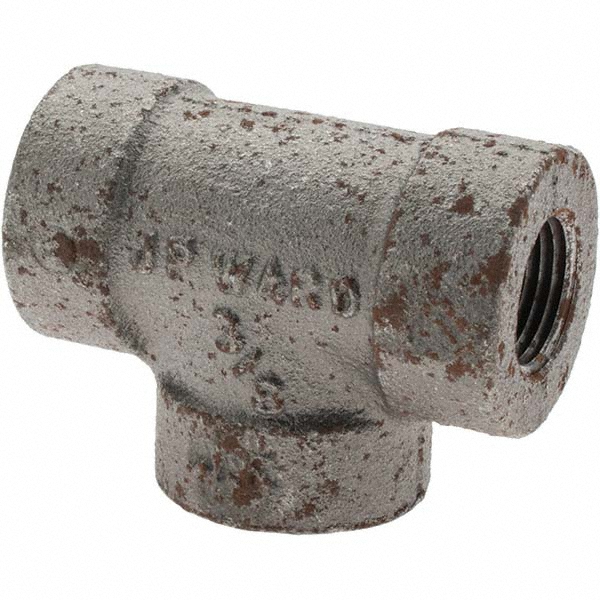 Value Collection Black Pipe Fittings: Tee, 3/8", Threaded, Malleable Iron - B130 10300#
