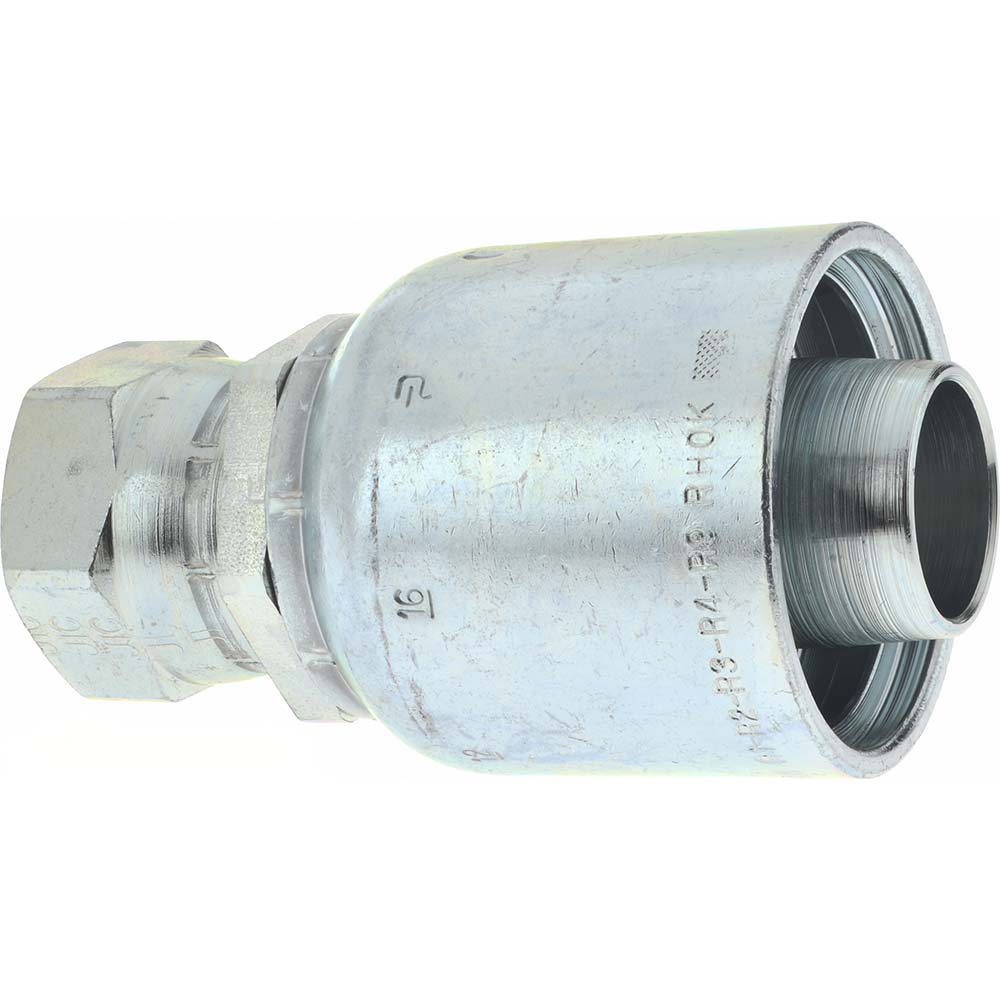 Parker Hydraulic Hose Code 61 Straight Fitting: 0.75" ID, 12 mm, 1" - BD-11543-1612-1