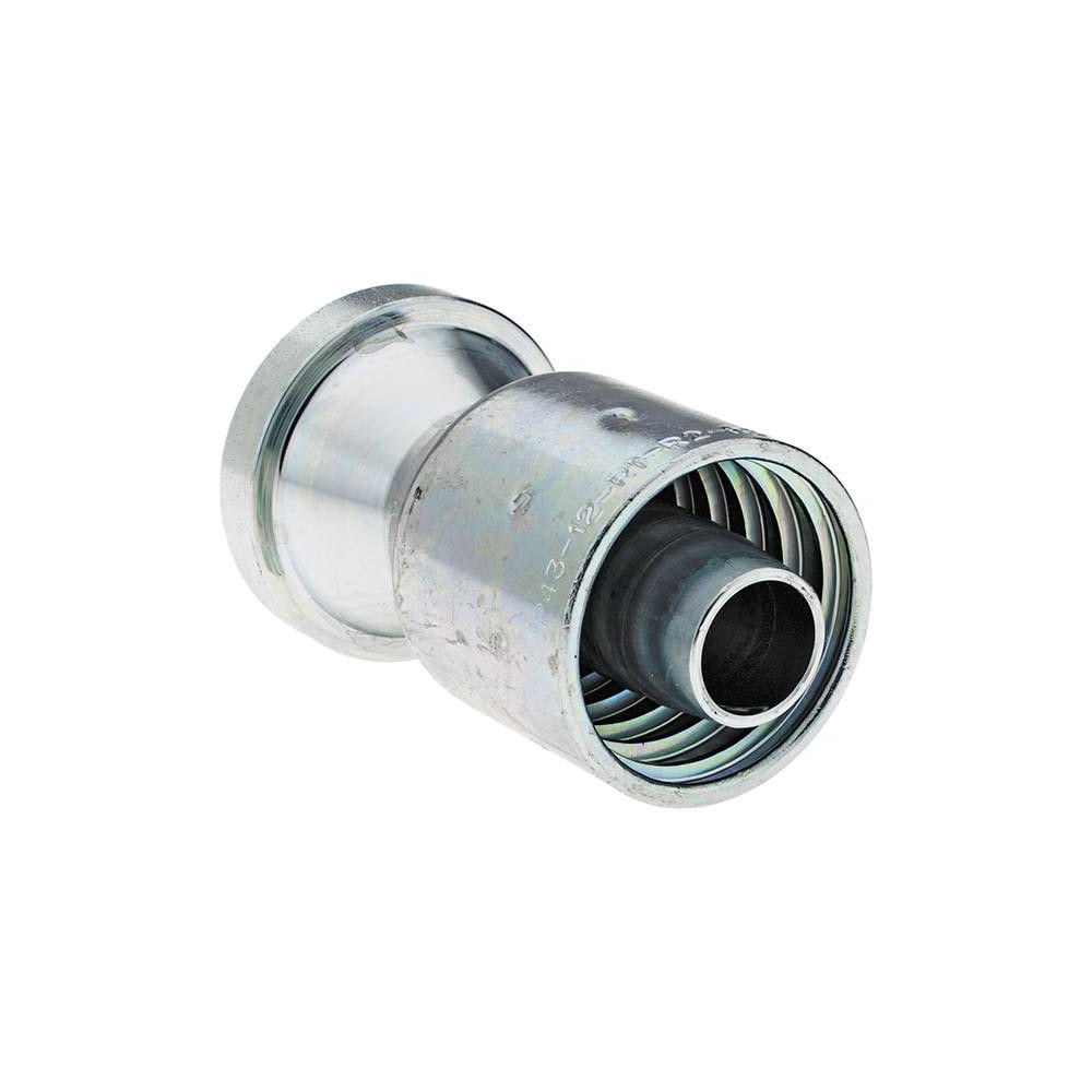Parker Hydraulic Hose Code 61 Straight Fitting: 0.75" ID, 12 mm, 1" - BD-11543-1612-1