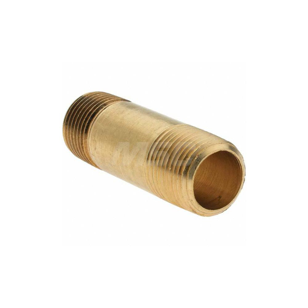 Parker Industrial Pipe Long Nipple: 3/8" Male Thread, MNPTF - 10836
