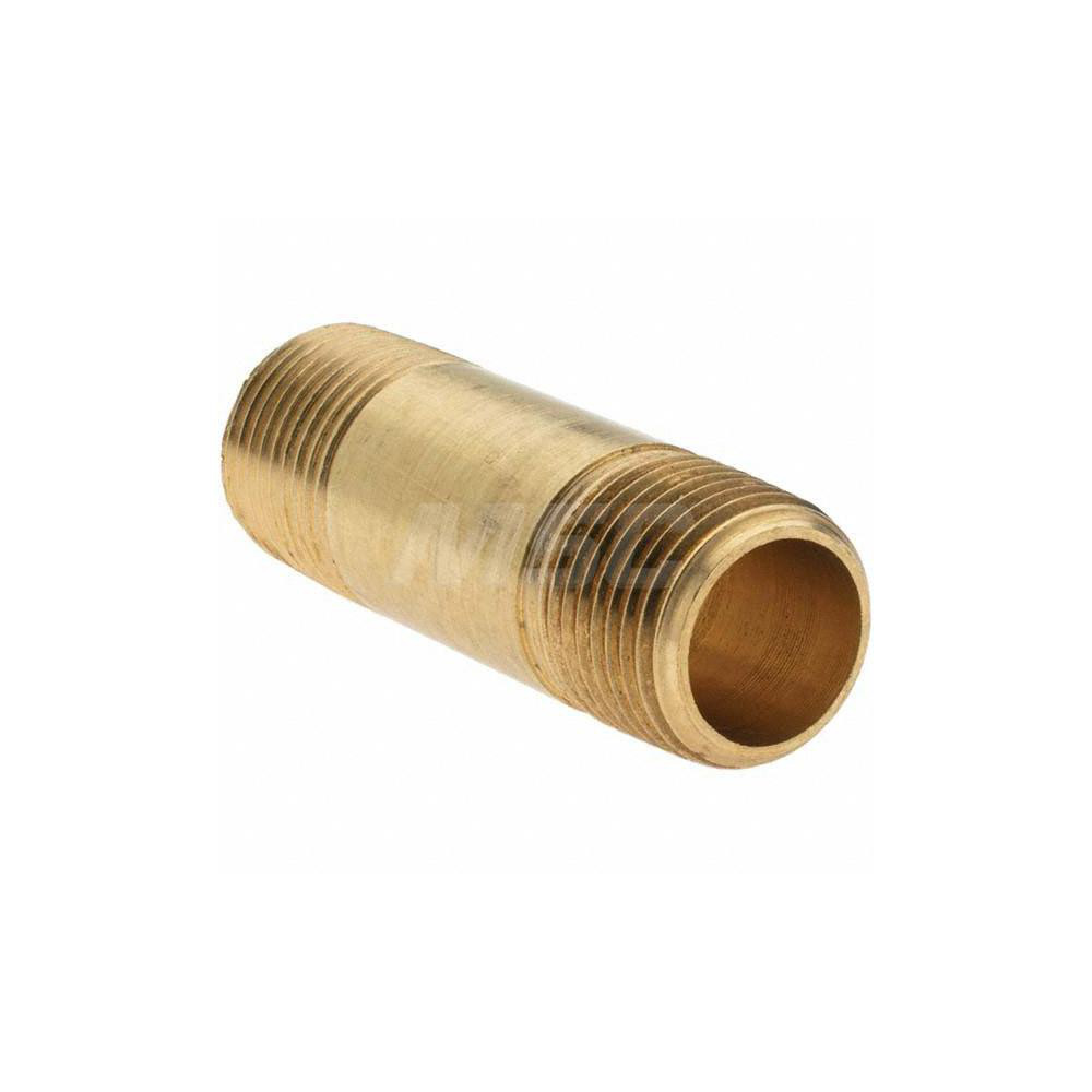 Parker Industrial Pipe Long Nipple: 3/8" Male Thread, MNPTF - 10836