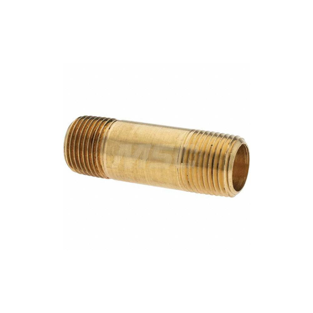 Parker Industrial Pipe Long Nipple: 3/8" Male Thread, MNPTF - 10836